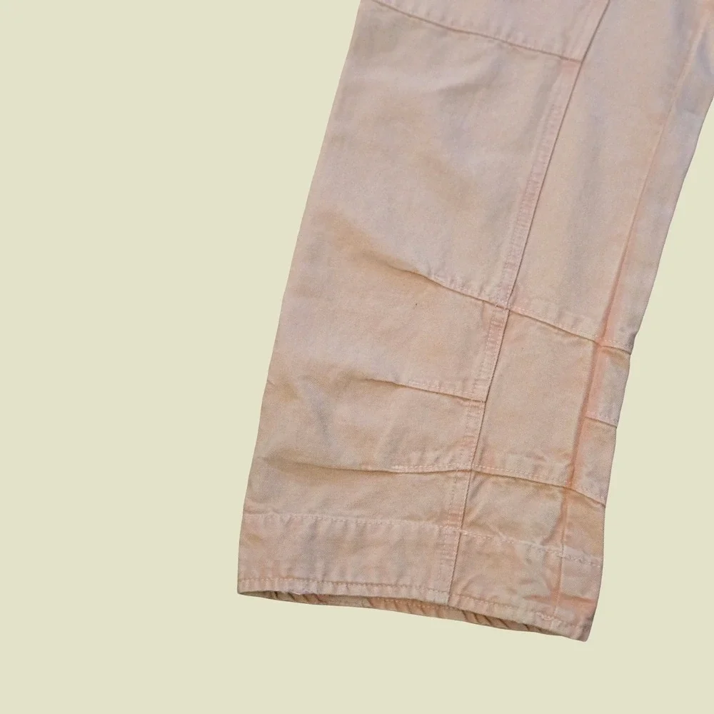 Free People Supersonic Slim Trousers Pink Utility Pants Women SZ 10 Y2K Workwear